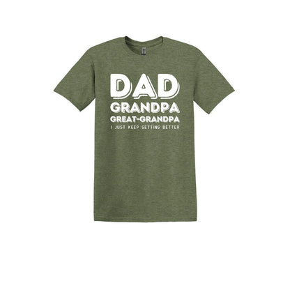 Papá, Abuelo, Bisabuelo- Camiseta suave unisex para adultos 