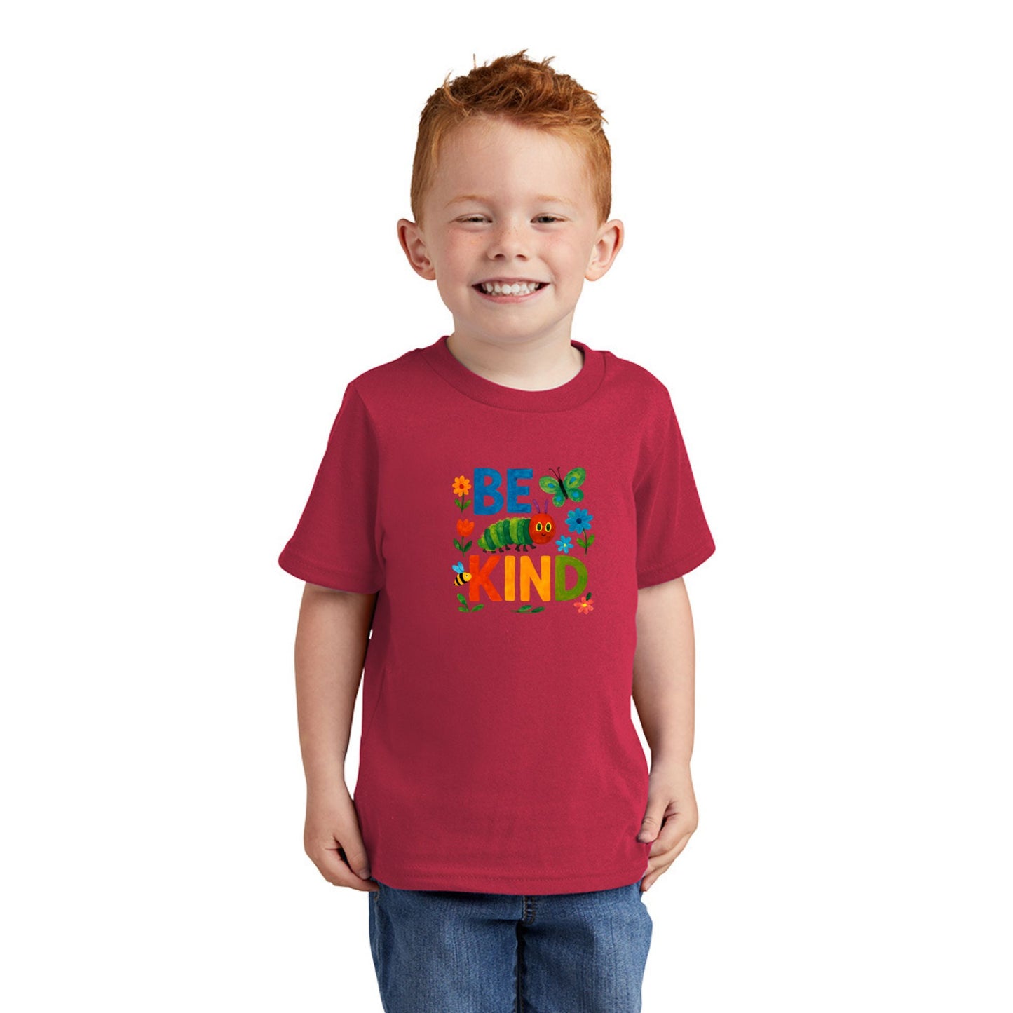 Be Kind - Colorful Caterpillar Toddler T-shirt