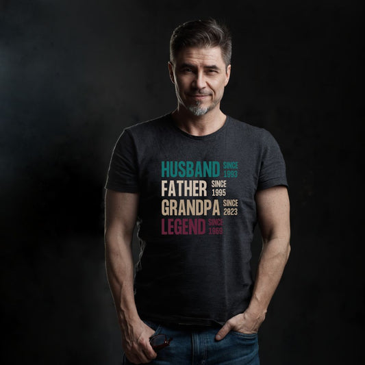 Marido, Padre, Abuelo, Leyenda - Camiseta suave unisex para adultos 