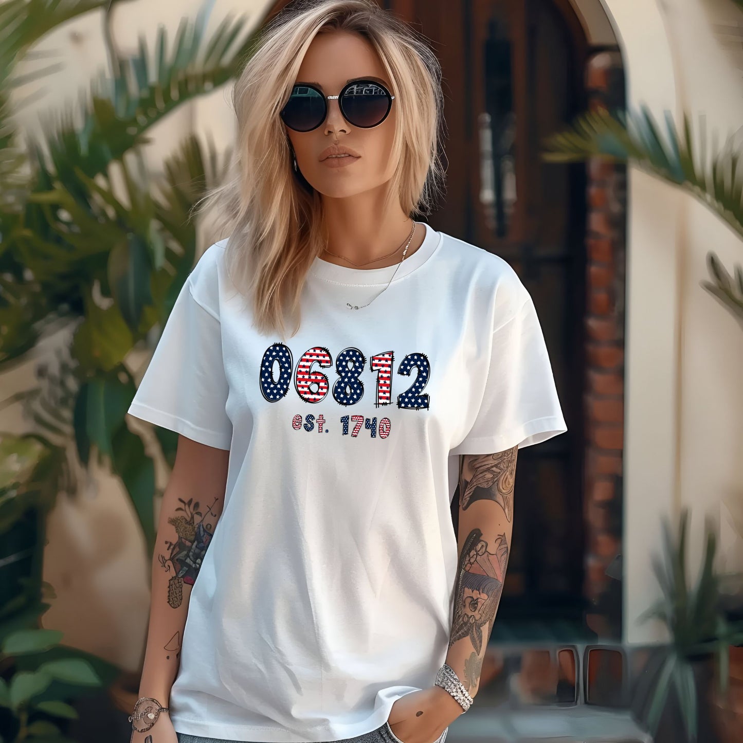 Town Zip Code – Patriotic Graphic T-Shirts & Sweatshirts