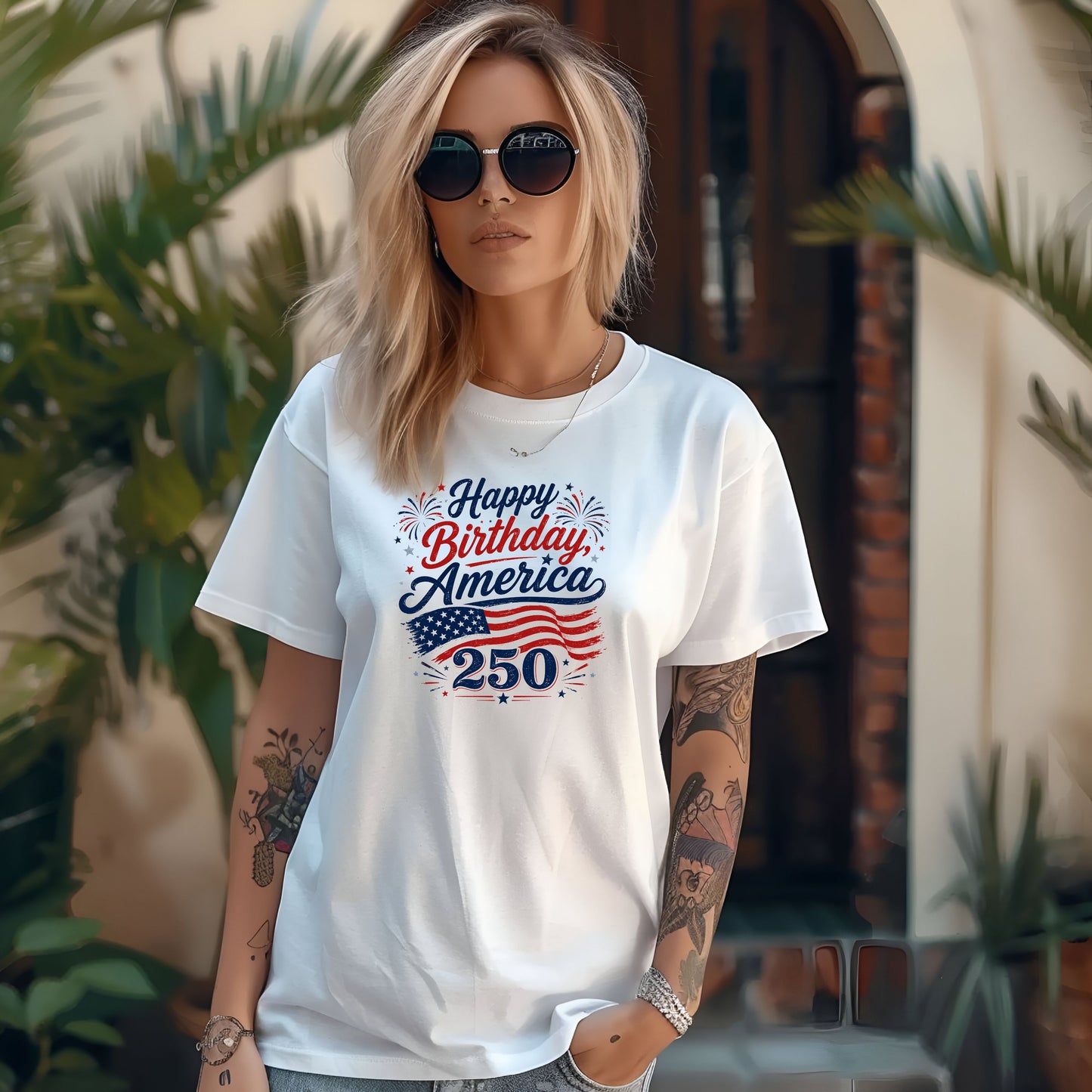 Happy Birthday, America!  - 250 Year Celebration Tee - Available in Adult, Youth, Toddler & Infant sizes