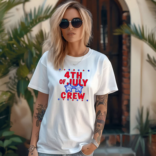 4th of July Crew Tee - Fun Tee for Groups - Available in Adult, Youth, Toddler & Infant sizes