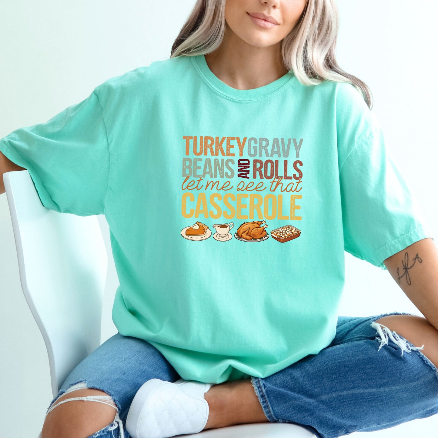 Turkey Gravy Beans and Rolls - Comfort Colors ® Heavyweight Ring Spun Tee