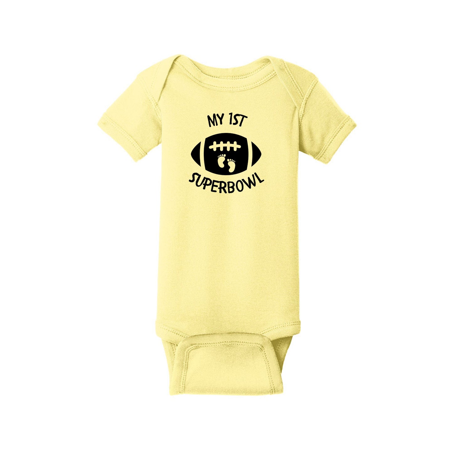 My 1st Superbowl!  Infant one-piece Tee