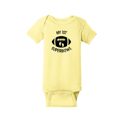 My 1st Superbowl!  Infant one-piece Tee