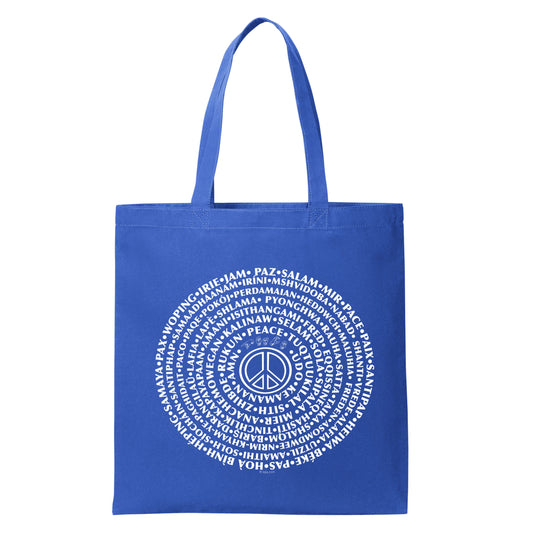 CAN YOU SAY PEACE - Reusable Core Cotton Tote - CAN YOU SAY PEACE LLC
