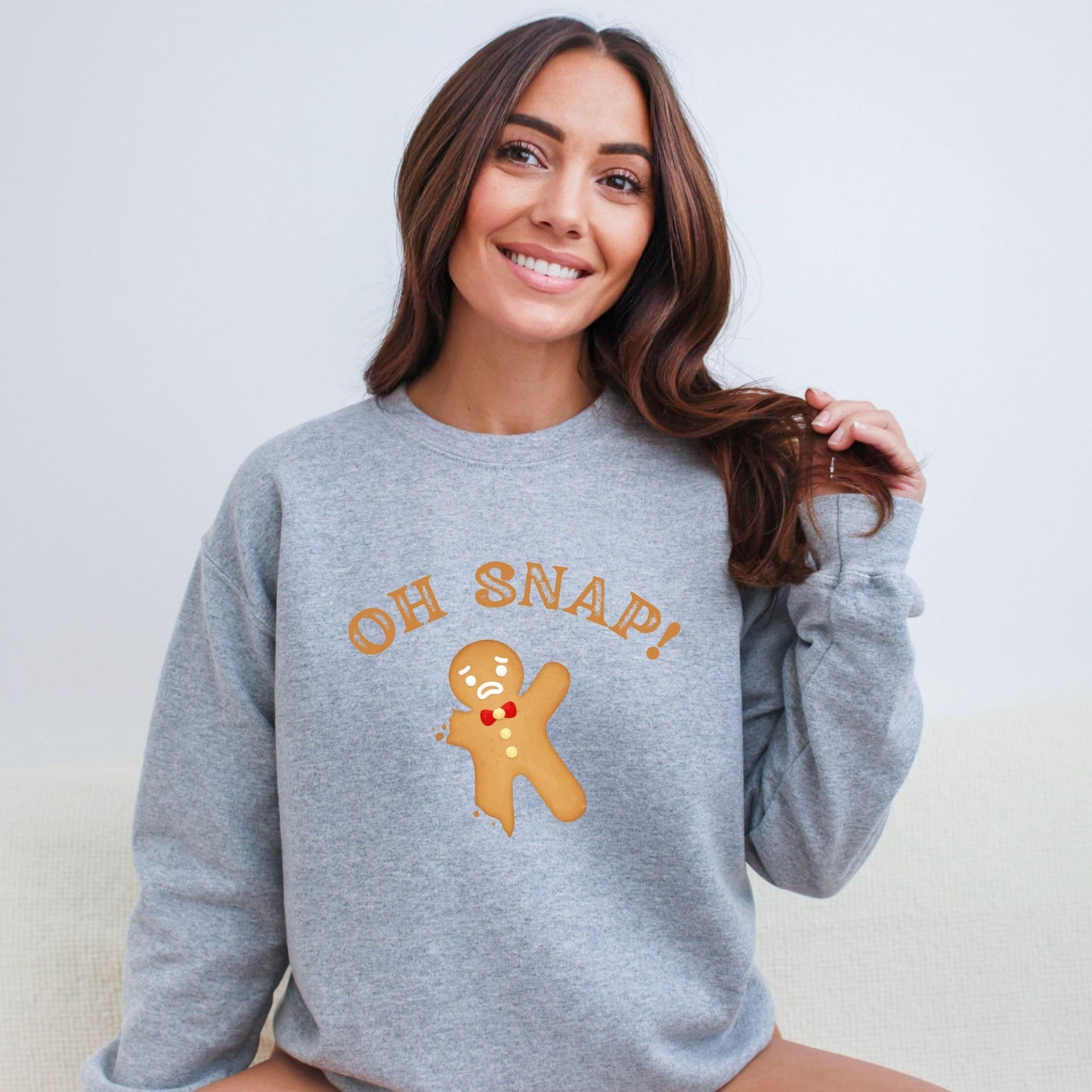 OH SNAP!  Fun and Festive Gingerbread Cookie Sweatshirt