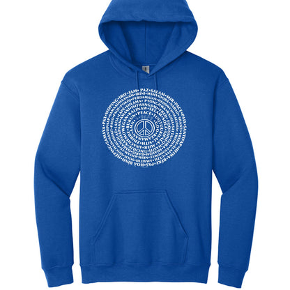 Can you say PEACE - Gildan Heavy Blend Hoodie - artwork designed by Cynthia NeJame