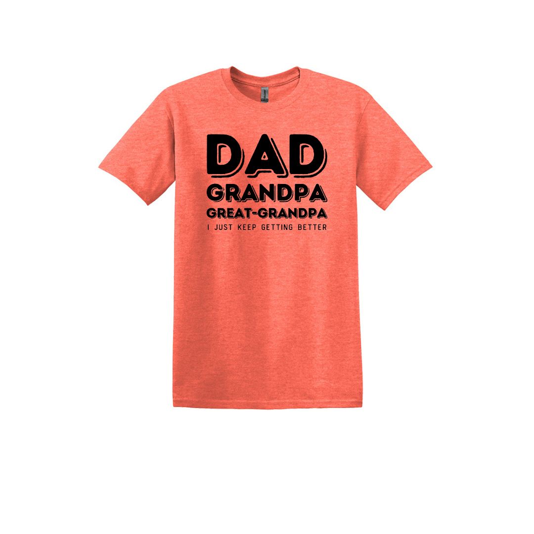 Papá, Abuelo, Bisabuelo- Camiseta suave unisex para adultos 