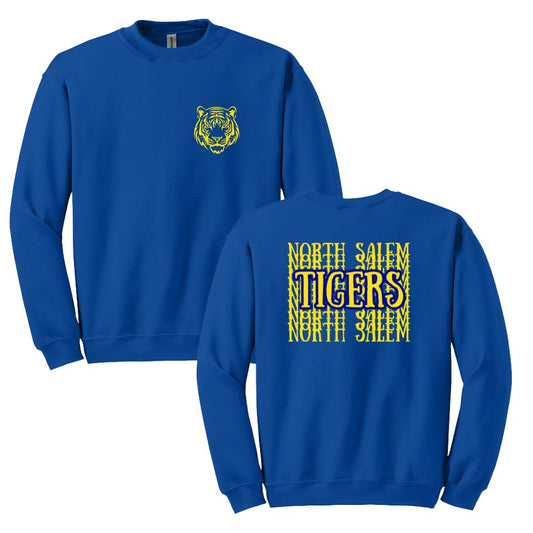 North Salem Tigers Sweatshirts - Artwork on front and back