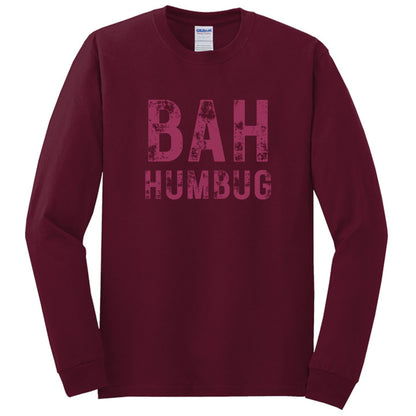 BAH HUMBUG Distressed Top - Available in short sleeve, long sleeve, crewneck or hoodie