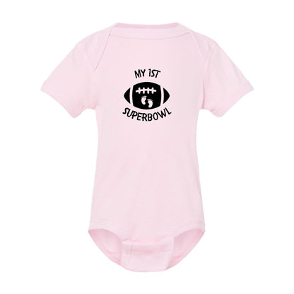 My 1st Superbowl!  Infant one-piece Tee
