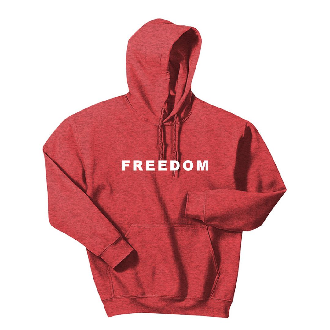 FREEDOM Heavy Cotton Hoodie - Customize with additional add-ons