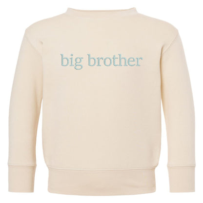 Faux Embroidery Big/Little Brother/Sister Matching Tops