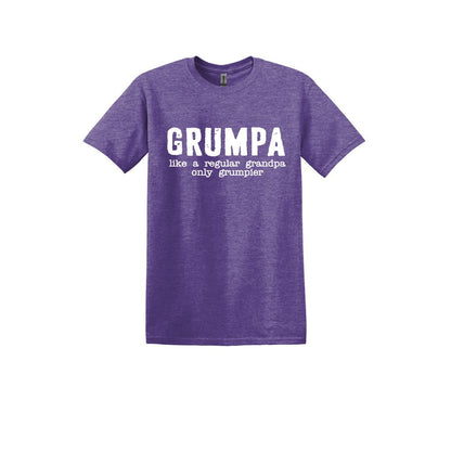 GRUMPA - like a regular grandpa, only grumpier - Soft T-shirt for the Grumpiest of Grandpas!