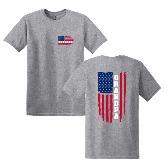 Flag shirt for Grandpas and Grandmas - Adult Unisex Soft Style T-shirt