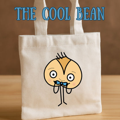 The Bad Seed Inspired Mini Tote Bags – 8" x 8.75" White Canvas - Choose your favorite character!