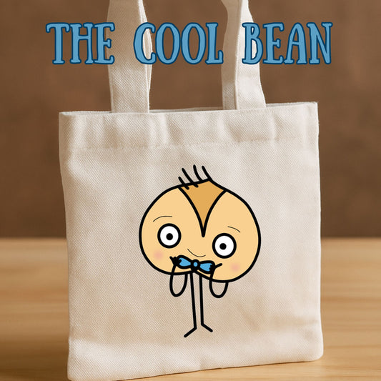 The Bad Seed Inspired Mini Tote Bags – 8" x 8.75" White Canvas - Choose your favorite character!