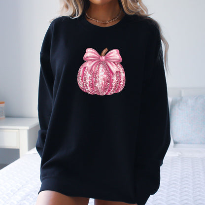 Pink Pumpkin for October - Breast Cancer Awareness - Available in short sleeve, long sleeve, crewneck or hoodie