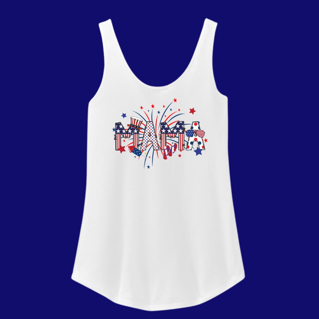 Fireworks 4th of July Women's Tank Top - Grandma, Gigi or Mama