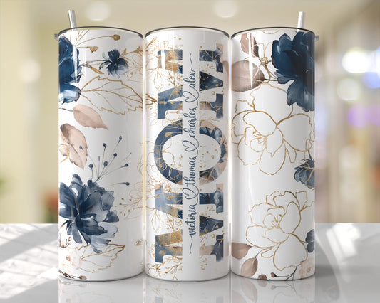20 oz. Stainless MOM Tumbler - Customize with Kids' Names!