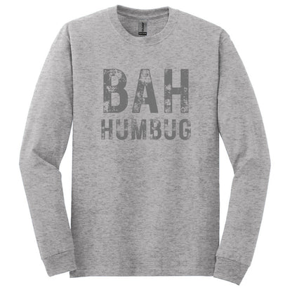 BAH HUMBUG Distressed Top - Available in short sleeve, long sleeve, crewneck or hoodie