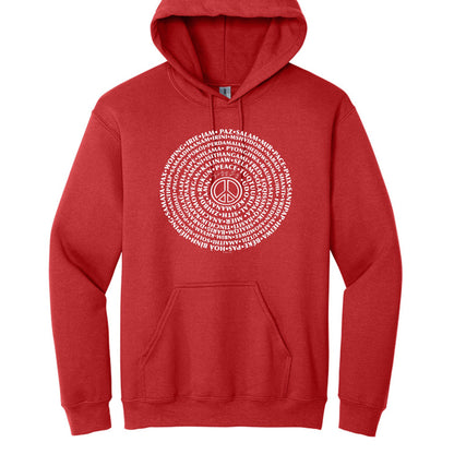 Can you say PEACE - Gildan Heavy Blend Hoodie - artwork designed by Cynthia NeJame