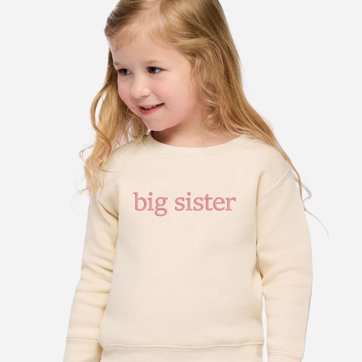 Faux Embroidery Big/Little Brother/Sister Matching Tops