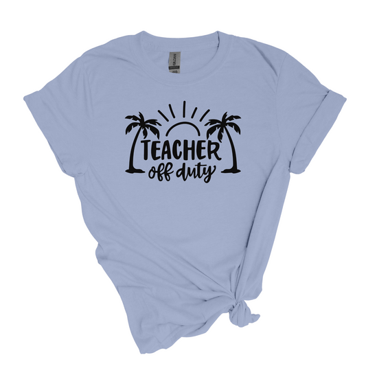 Teacher Off Duty - Camiseta suave unisex para adultos 