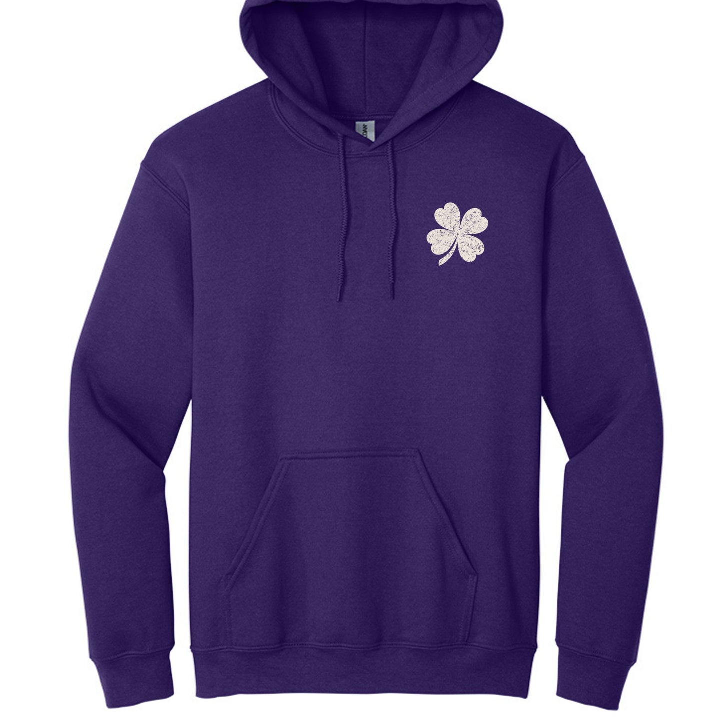 Shamrock Distressed American Flag - Gildan Heavy Blend Hoodie