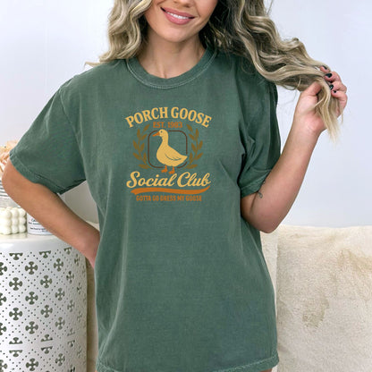 Porch Goose Social Club - Comfort Colors ® Heavyweight Ring Spun T-shirt