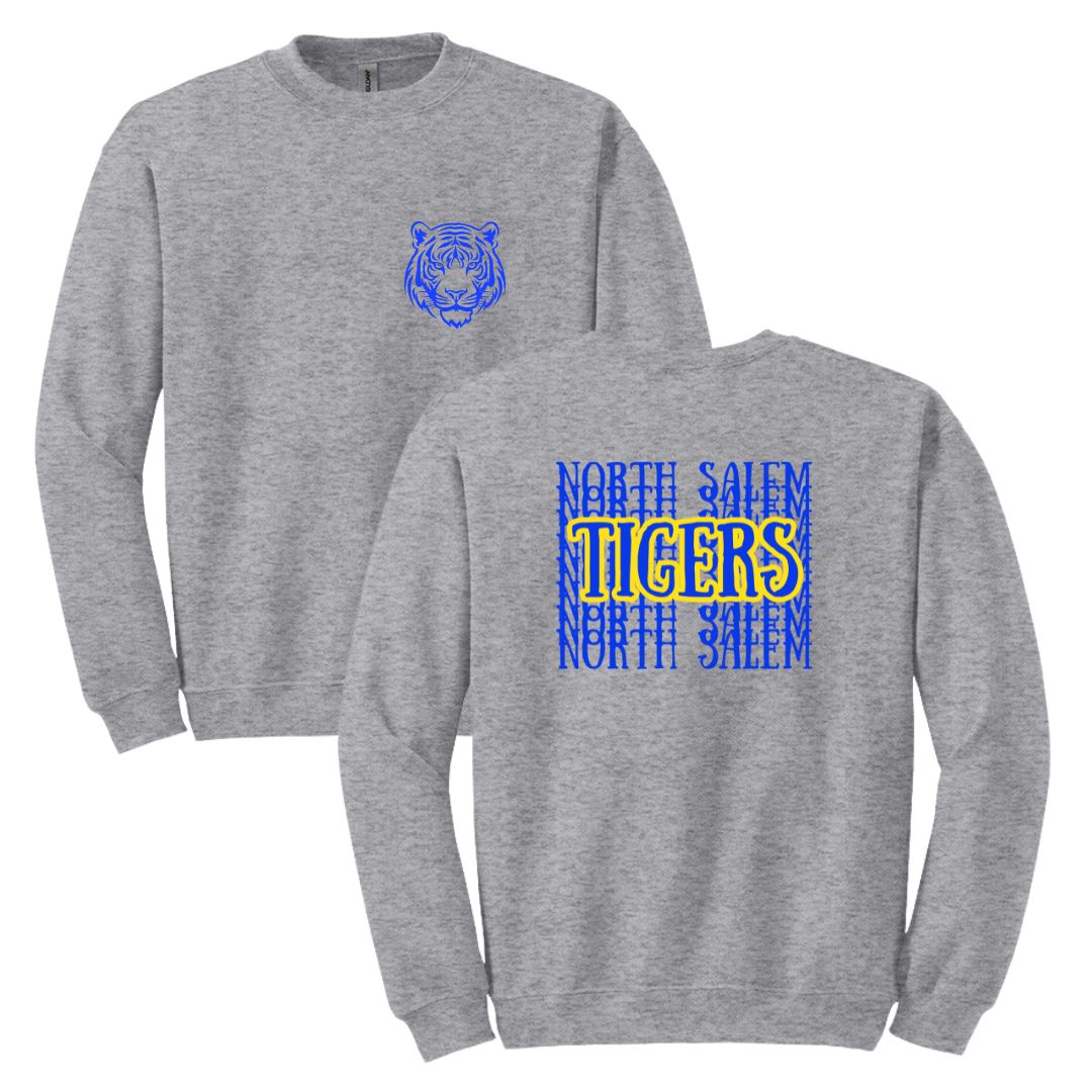 North Salem Tigers Sweatshirts - Artwork on front and back