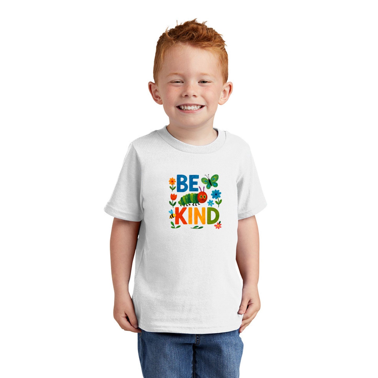Be Kind - Colorful Caterpillar Toddler T-shirt