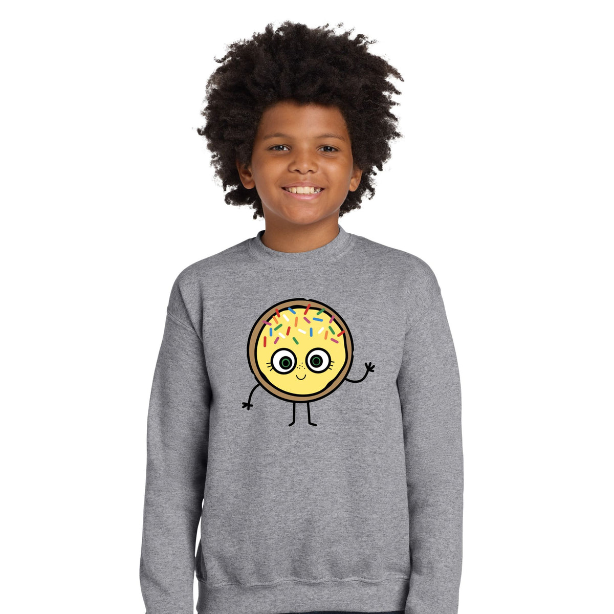 Food Group Drawing Youth Crewnecks - Choose your favorite character!