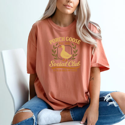 Porch Goose Social Club - Comfort Colors ® Heavyweight Ring Spun T-shirt
