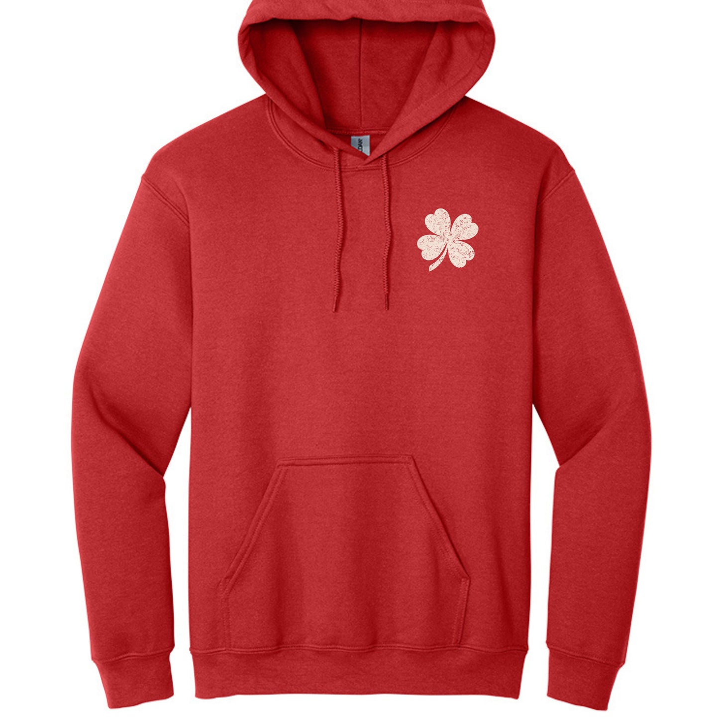 Shamrock Distressed American Flag - Gildan Heavy Blend Hoodie