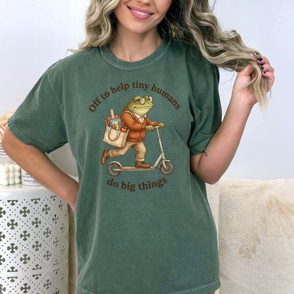 Off to Help Tiny Humans Do Big Things - Comfort Colors ® Heavyweight Ring Spun T-shirt
