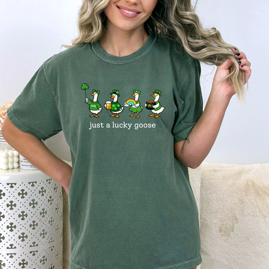 just a lucky goose - T-Shirt