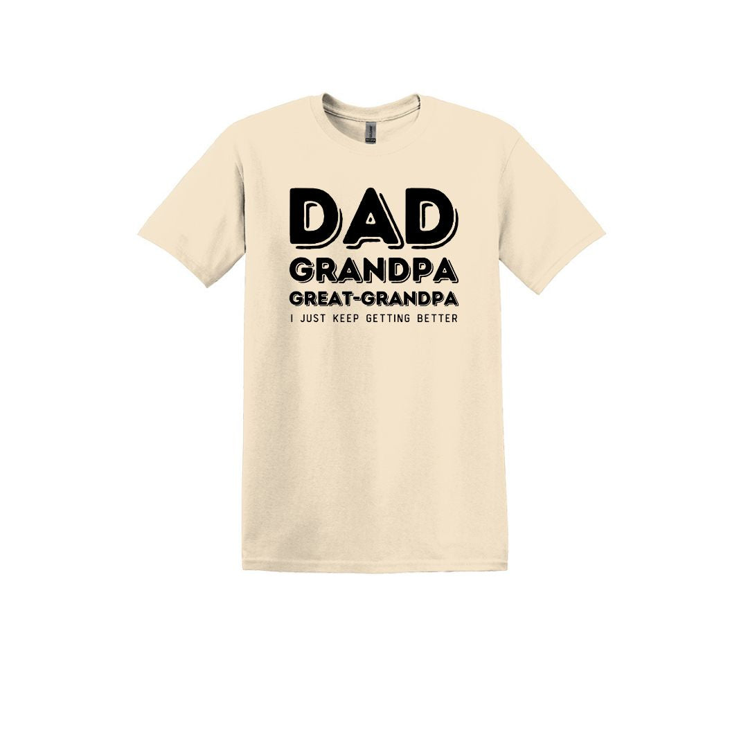 Papá, Abuelo, Bisabuelo- Camiseta suave unisex para adultos 