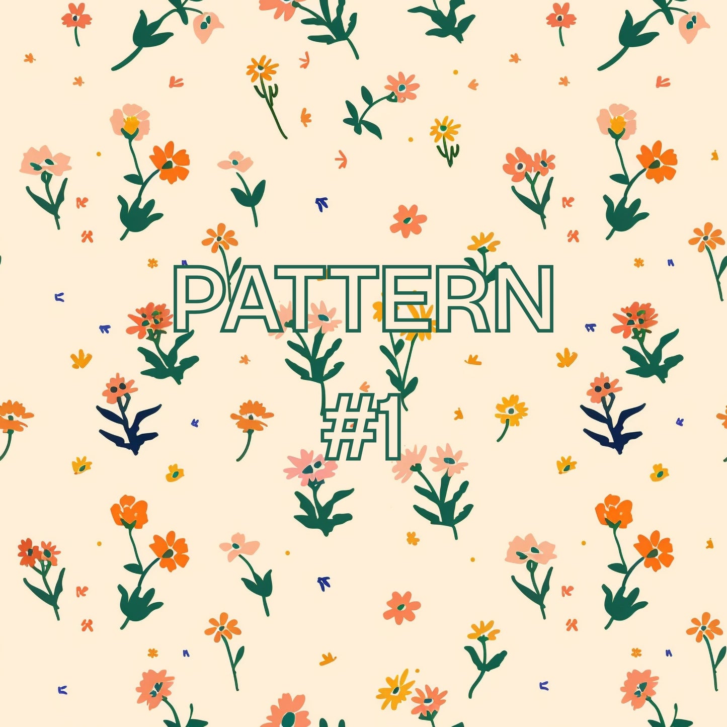 Tiny Flowers Heavy Blend Crewneck for Grandma - Choice of Name and Flowers