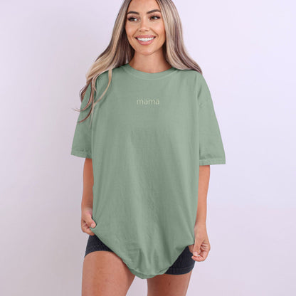 MAMA Minimalist Monochrome Embroidered Comfort Colors® T-Shirt