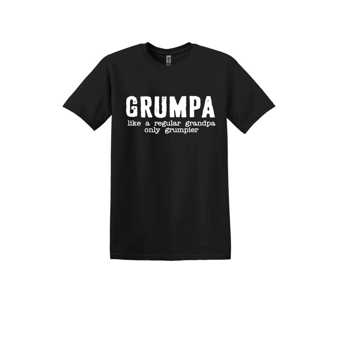 GRUMPA - like a regular grandpa, only grumpier - Soft T-shirt for the Grumpiest of Grandpas!