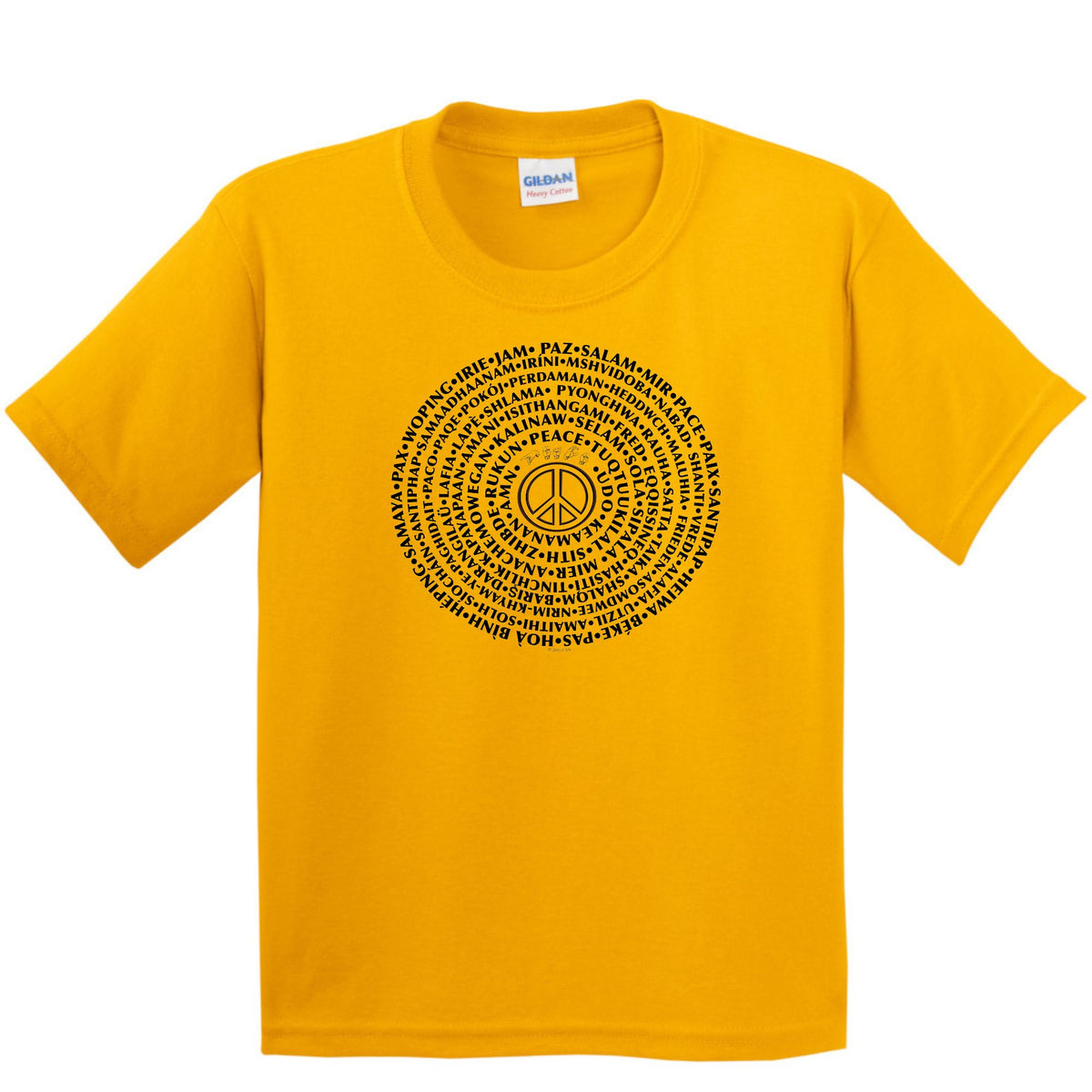 CAN YOU SAY PEACE - Youth Heavy Cotton Short Sleeve T-shirt - CAN YOU SAY PEACE LLC