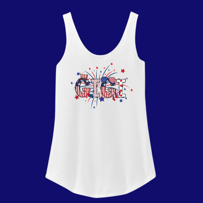 Fireworks 4th of July Women's Tank Top - Grandma, Gigi or Mama