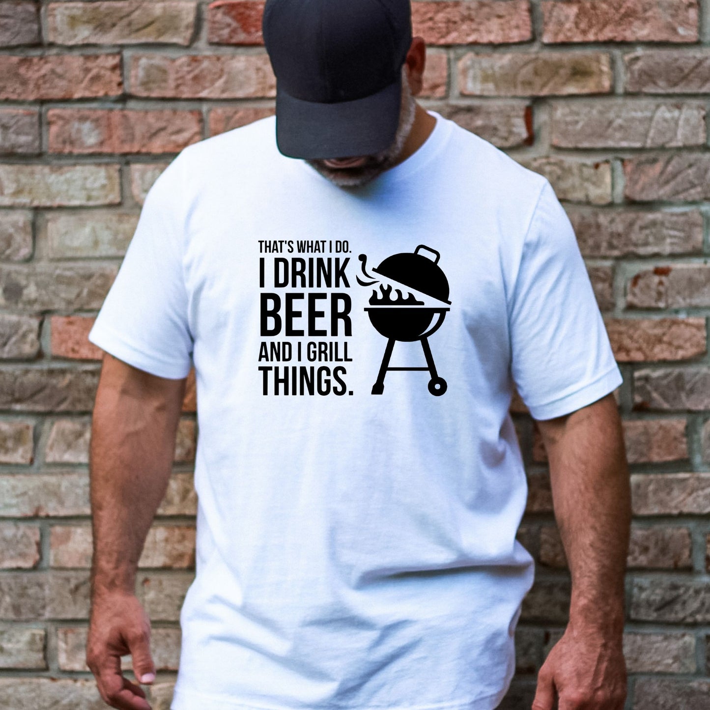 I Drink Beer & I Grill Things - Adult Unisex Soft T-shirt