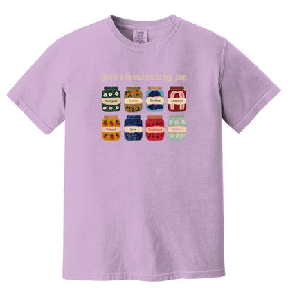 Being a Grandma is my Jam - Comfort Colors ® Heavyweight Ring Spun Tee