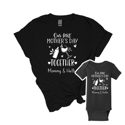 Our First Mother's Day Together Matching tops for Mom and Baby