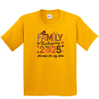 Family Thanksgiving Shirts - Thankful for my tribe - YOUTH & TODDLER SIZES