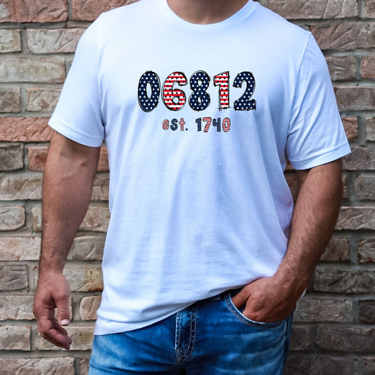 Town Zip Code – Patriotic Graphic T-Shirts & Sweatshirts