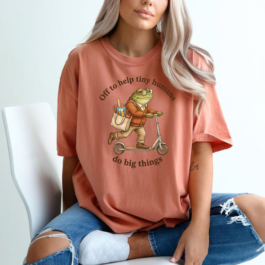 Off to Help Tiny Humans Do Big Things - Comfort Colors ® Heavyweight Ring Spun T-shirt
